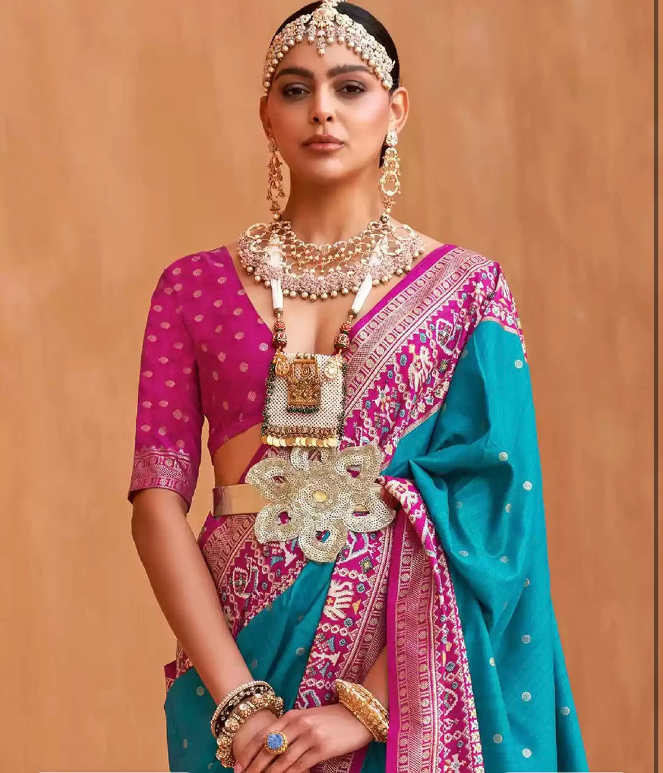 Sky Blue Silk Saree