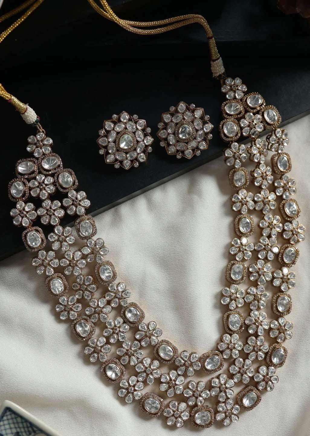 Zareen Floral Kundan Set