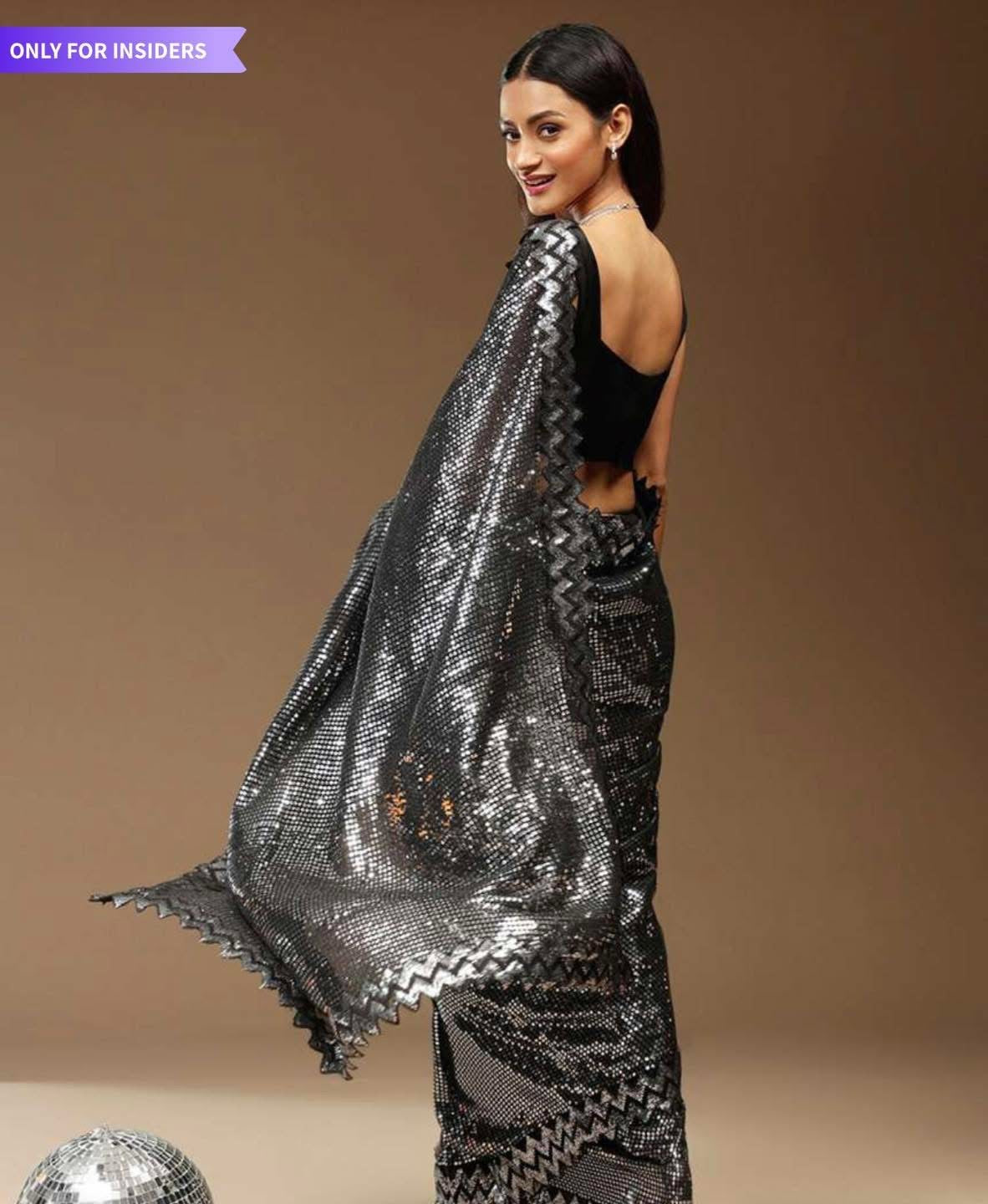 Silver partywear