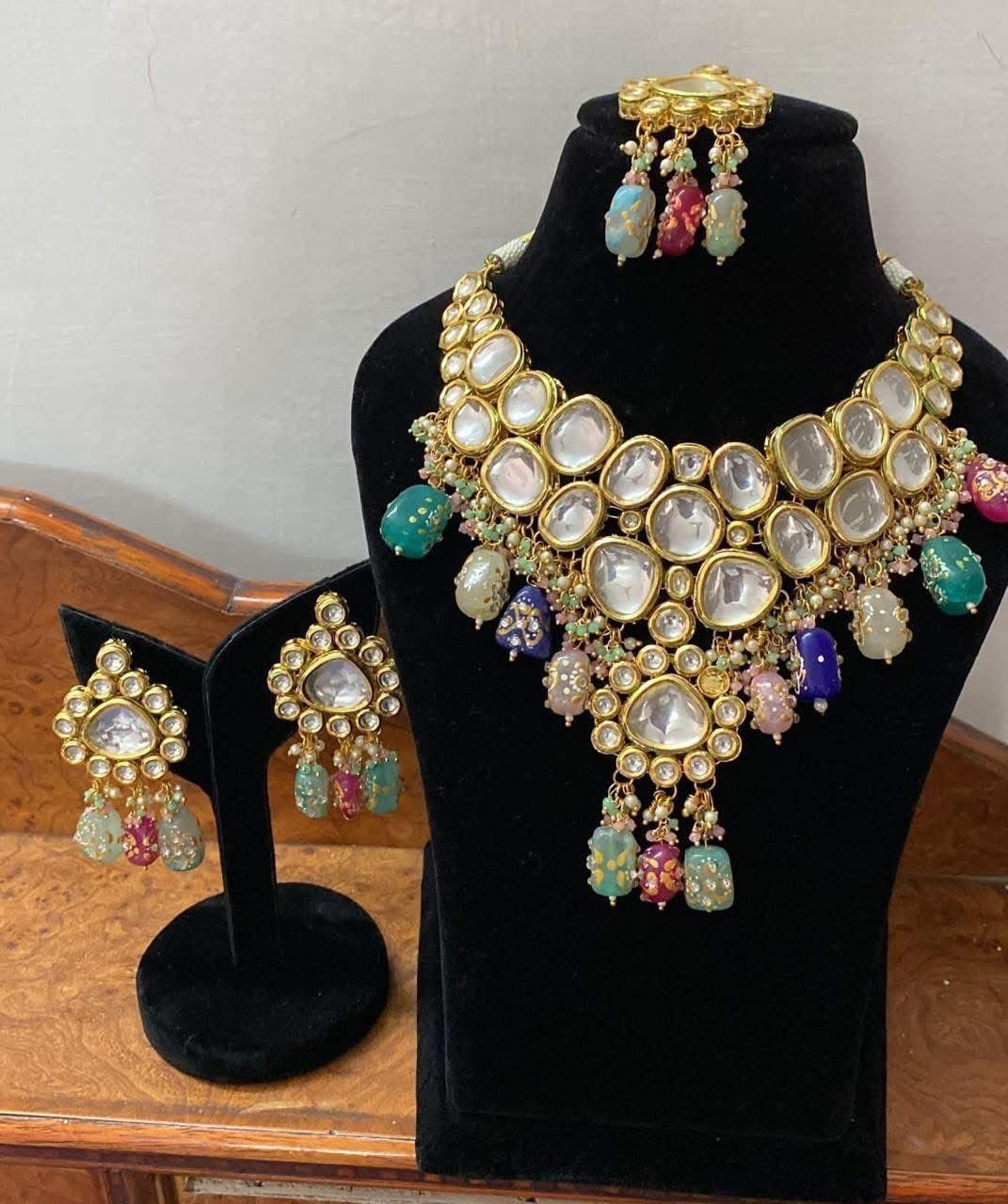 Multicolor Bridal afreen set