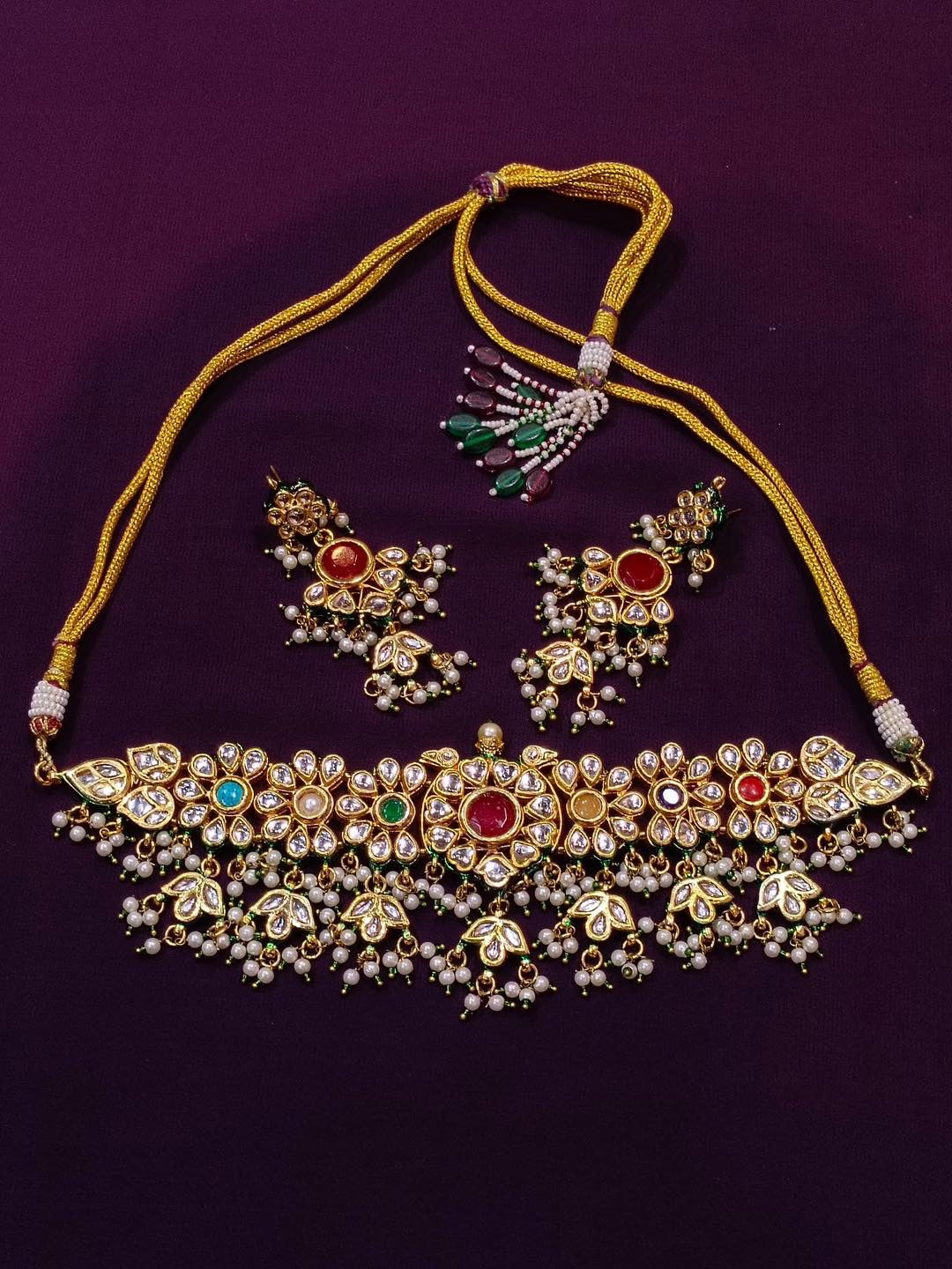Navratna Gold Choker