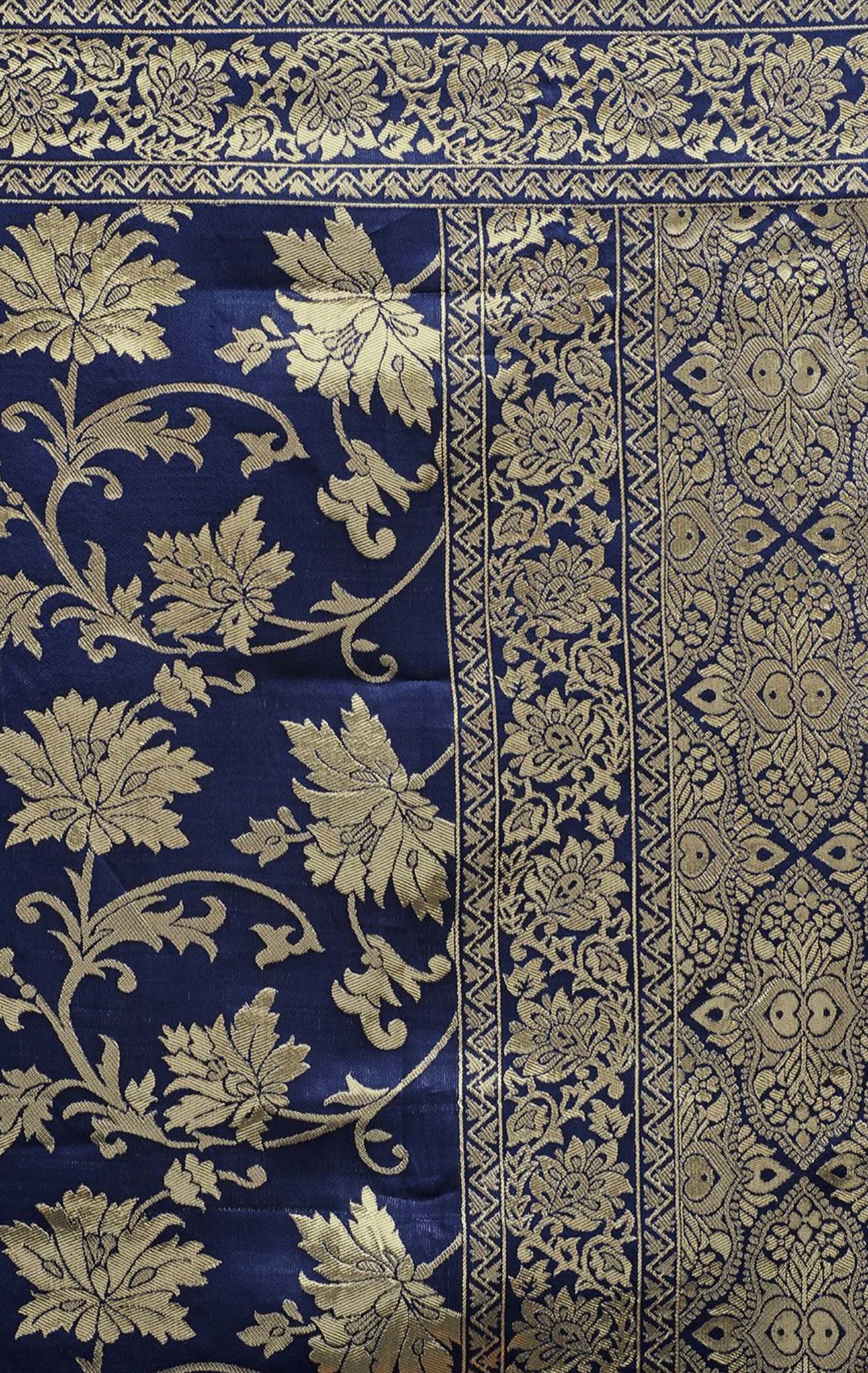 Blue Banarasi Silk Saree