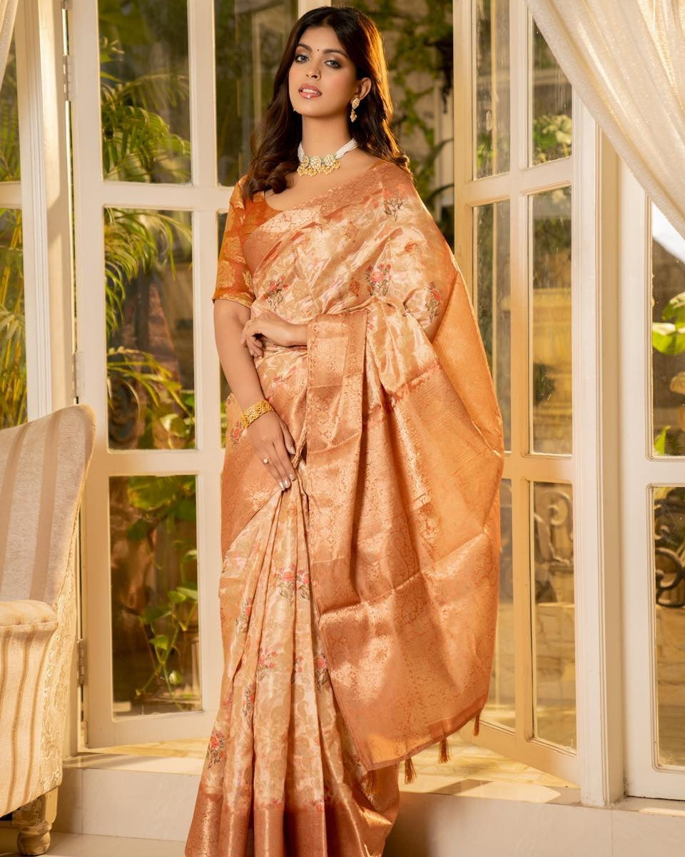 Peach Bandhej