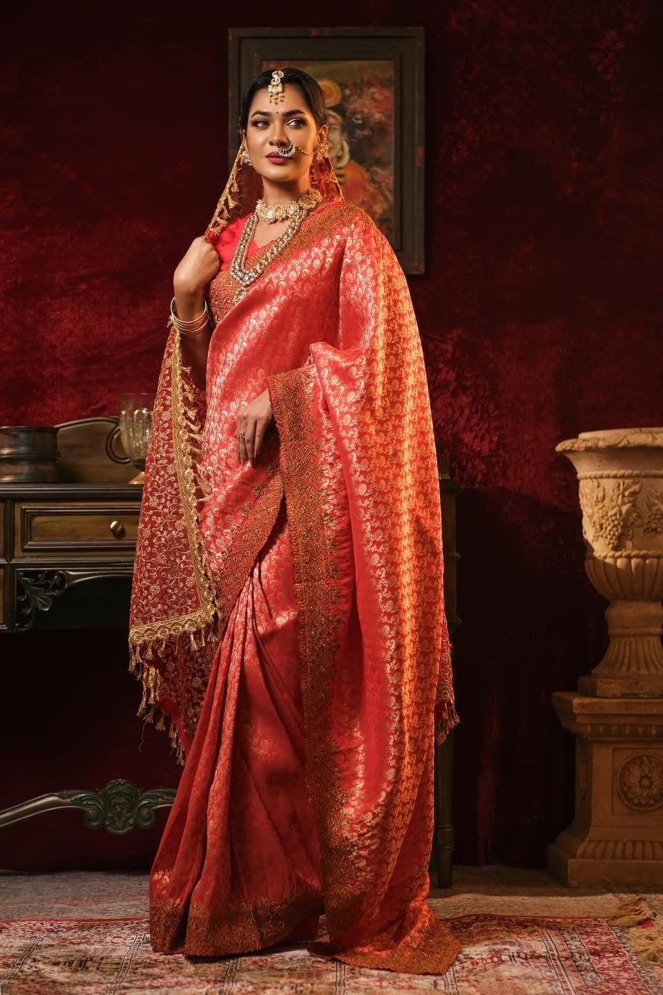 Red Bridal Kanchiwaram