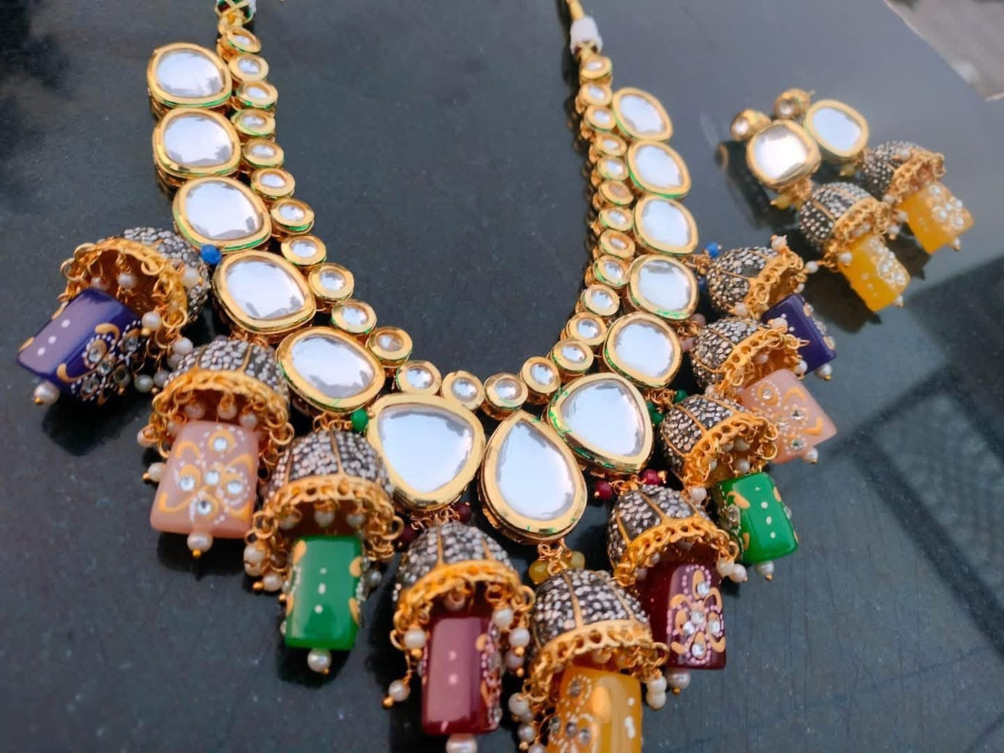 Bell Kundan Multicolor set