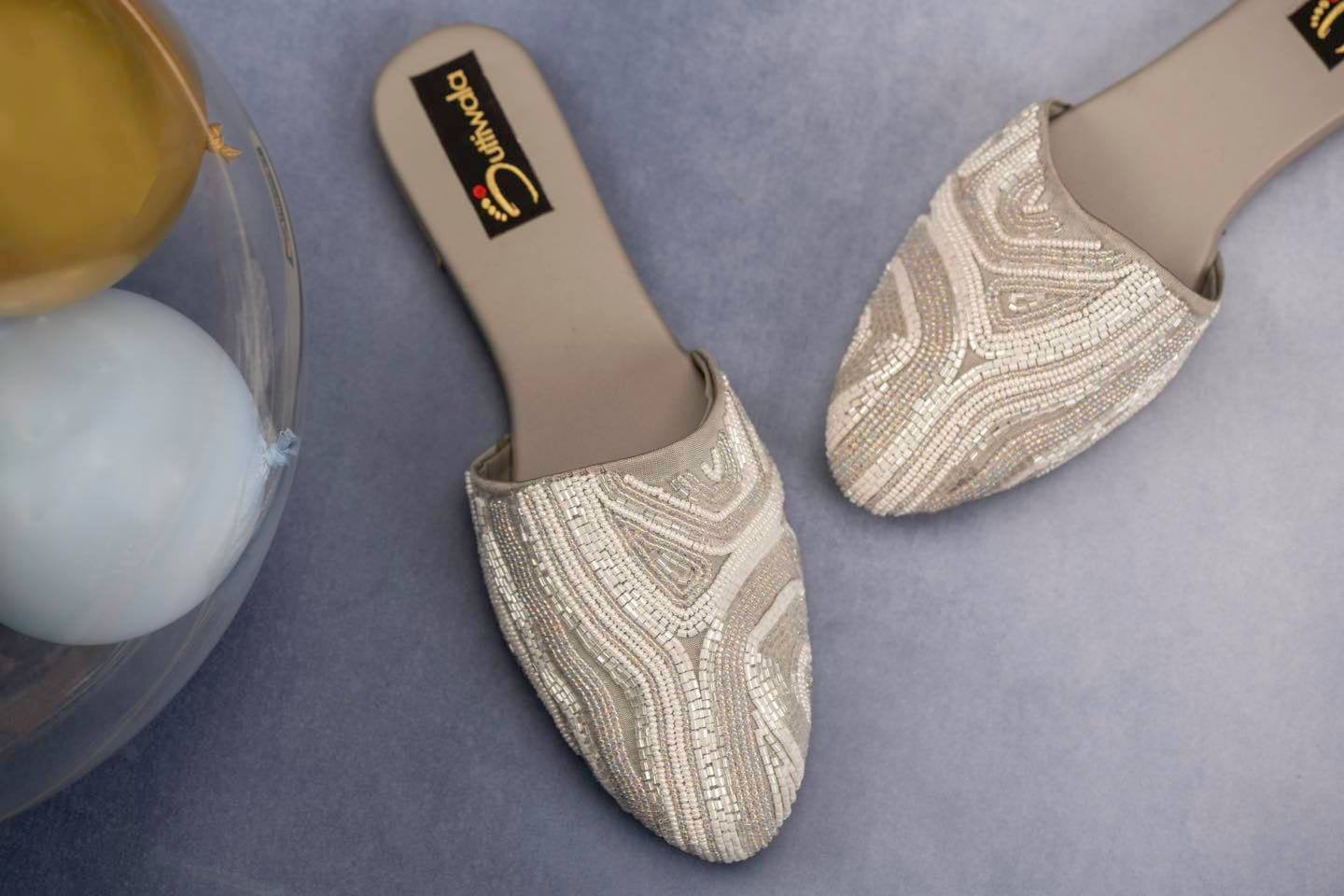 Ash Pearl Mules