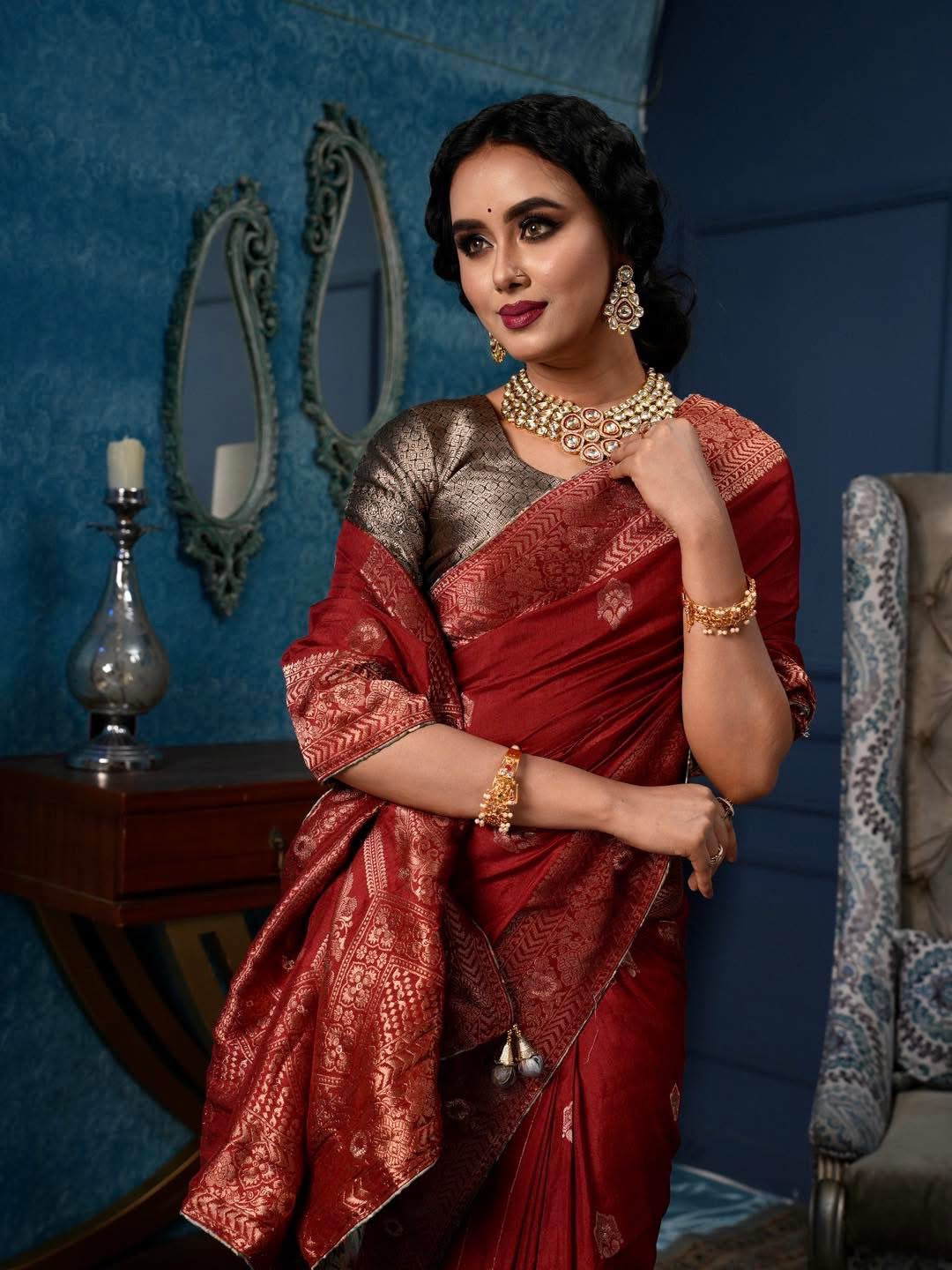 Red Katan Silk