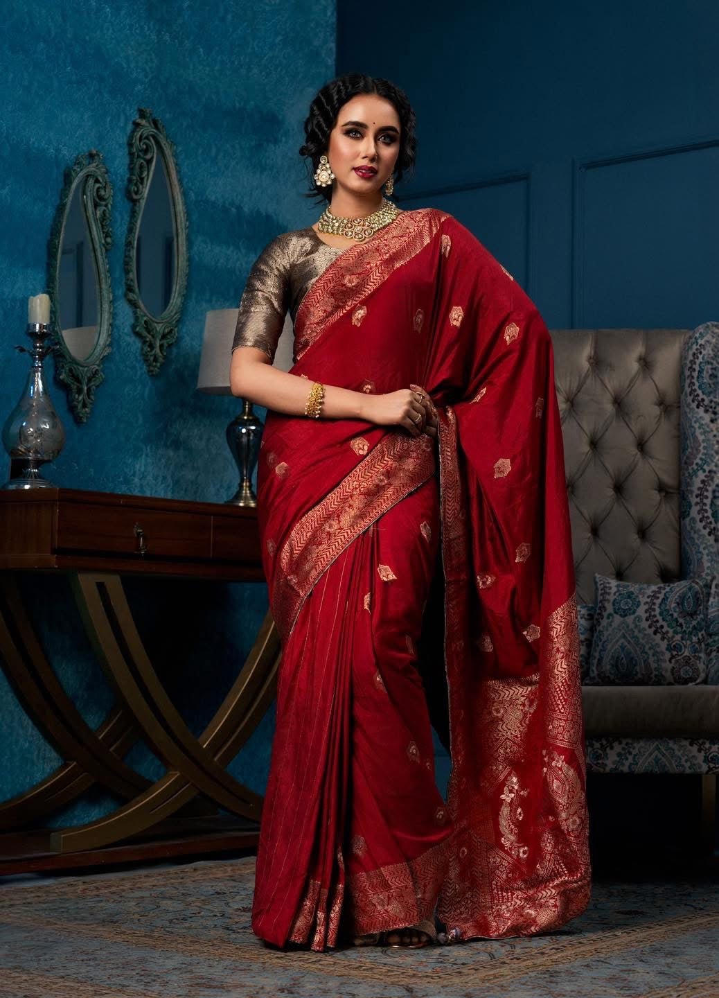 Red Katan Silk