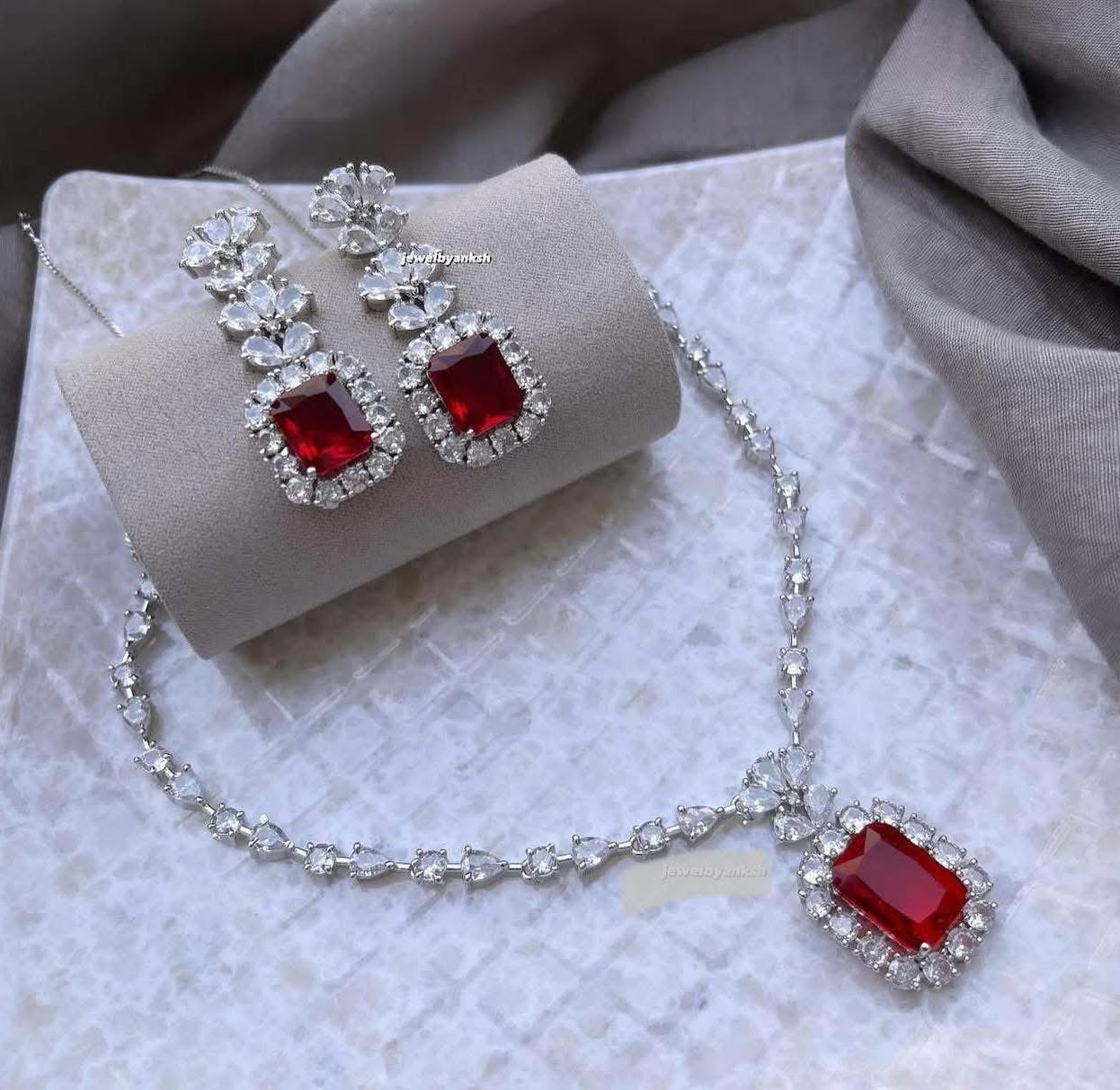 American Diamond Pendant set