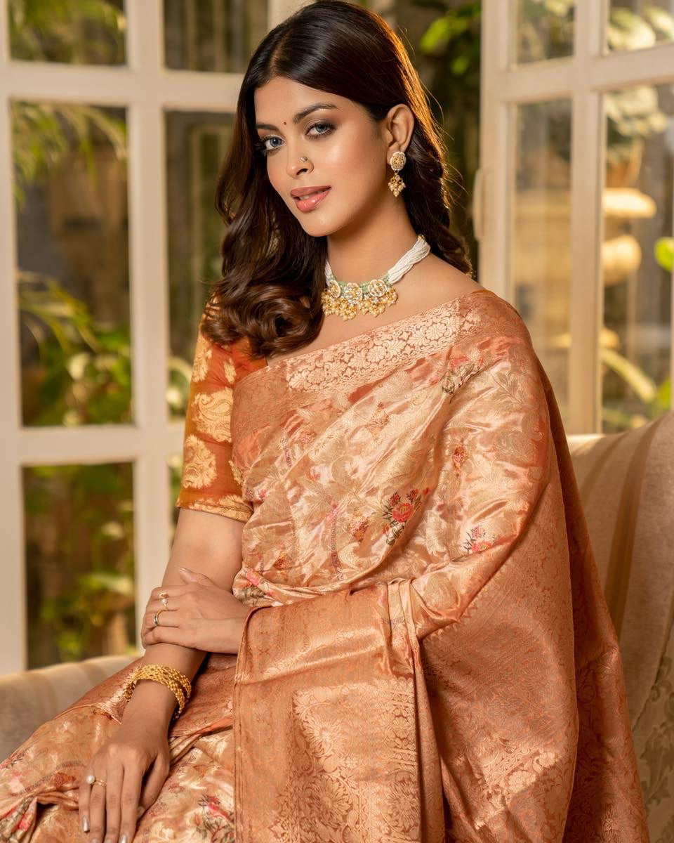 Peach Bandhej