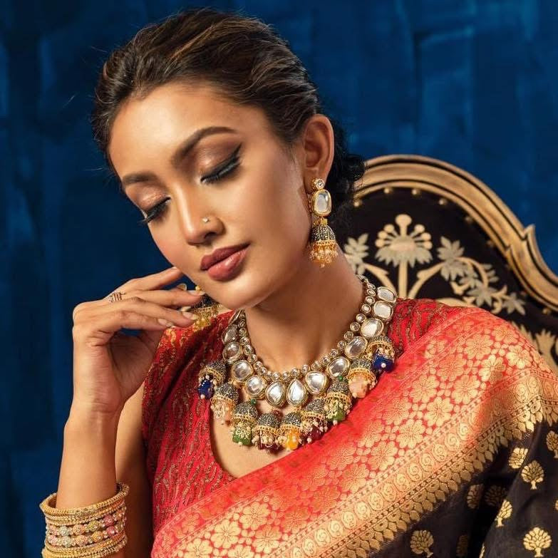 Bell Kundan Multicolor set