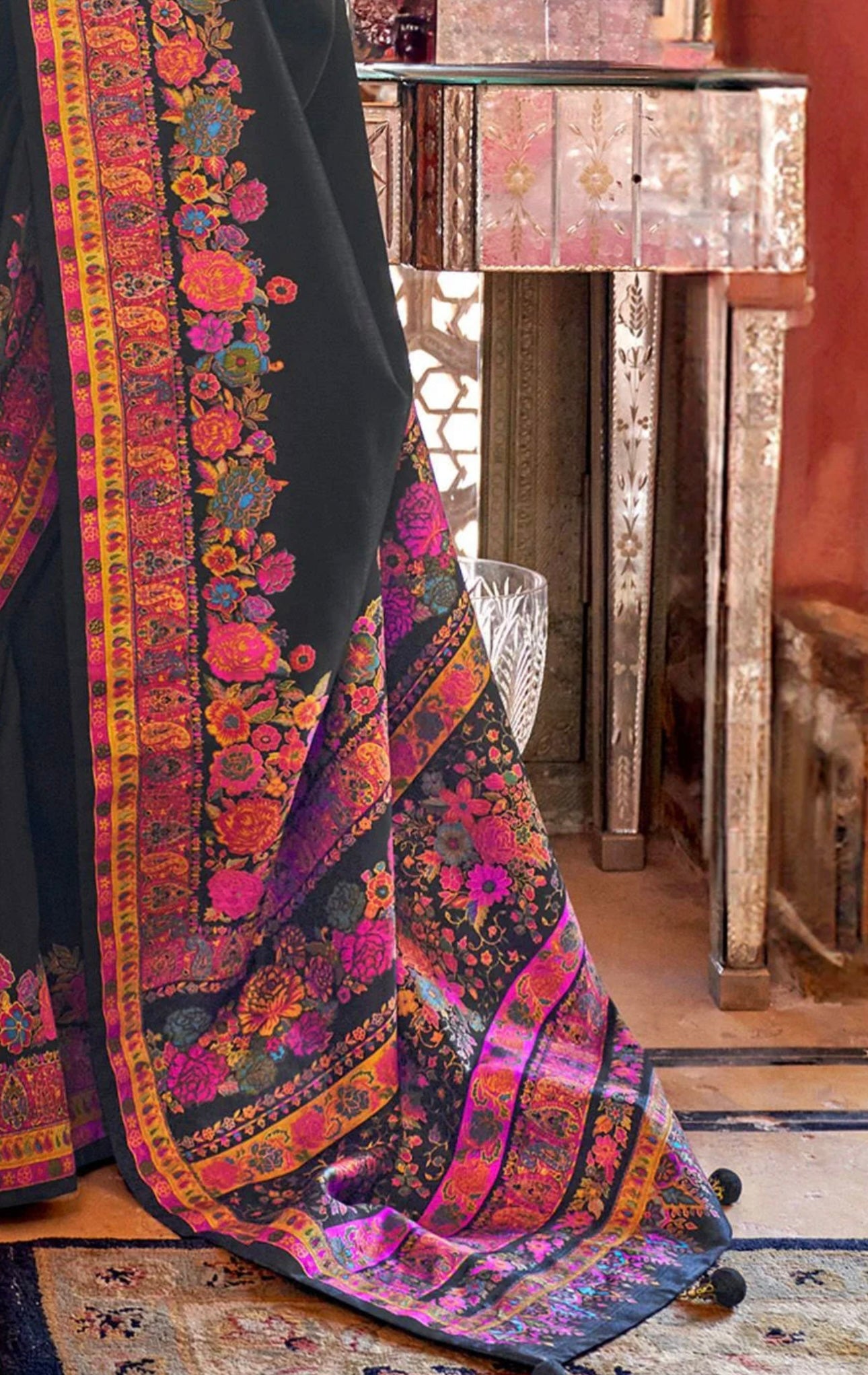 Black Patola Silk Saree