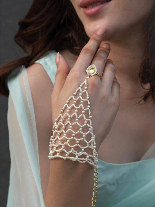 Pearl Hathphool Bracelet.