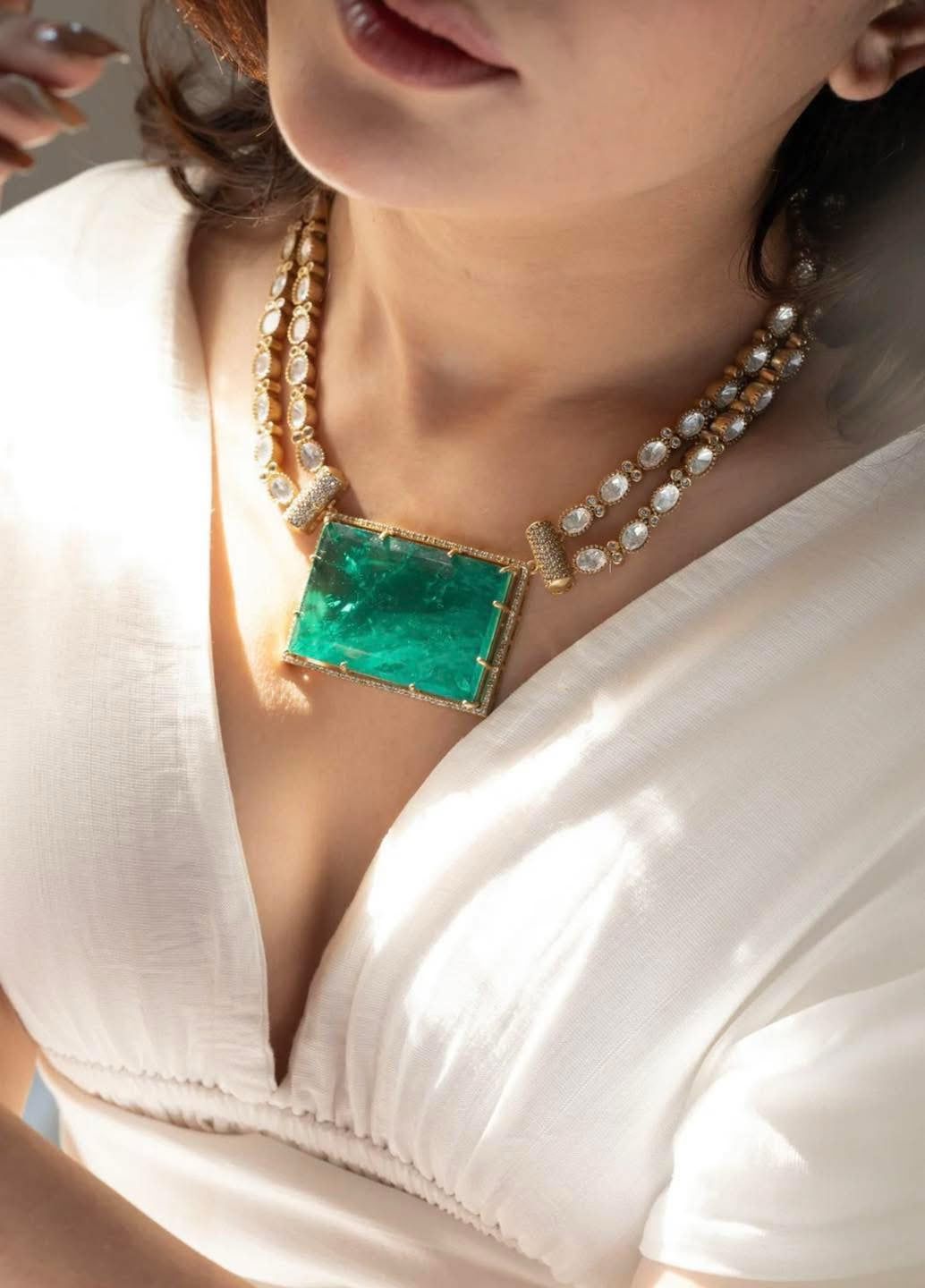 Zareen Emerald Set