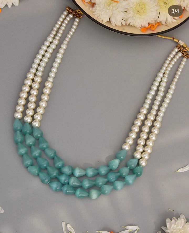 Turquoise and Pearl Layer set.