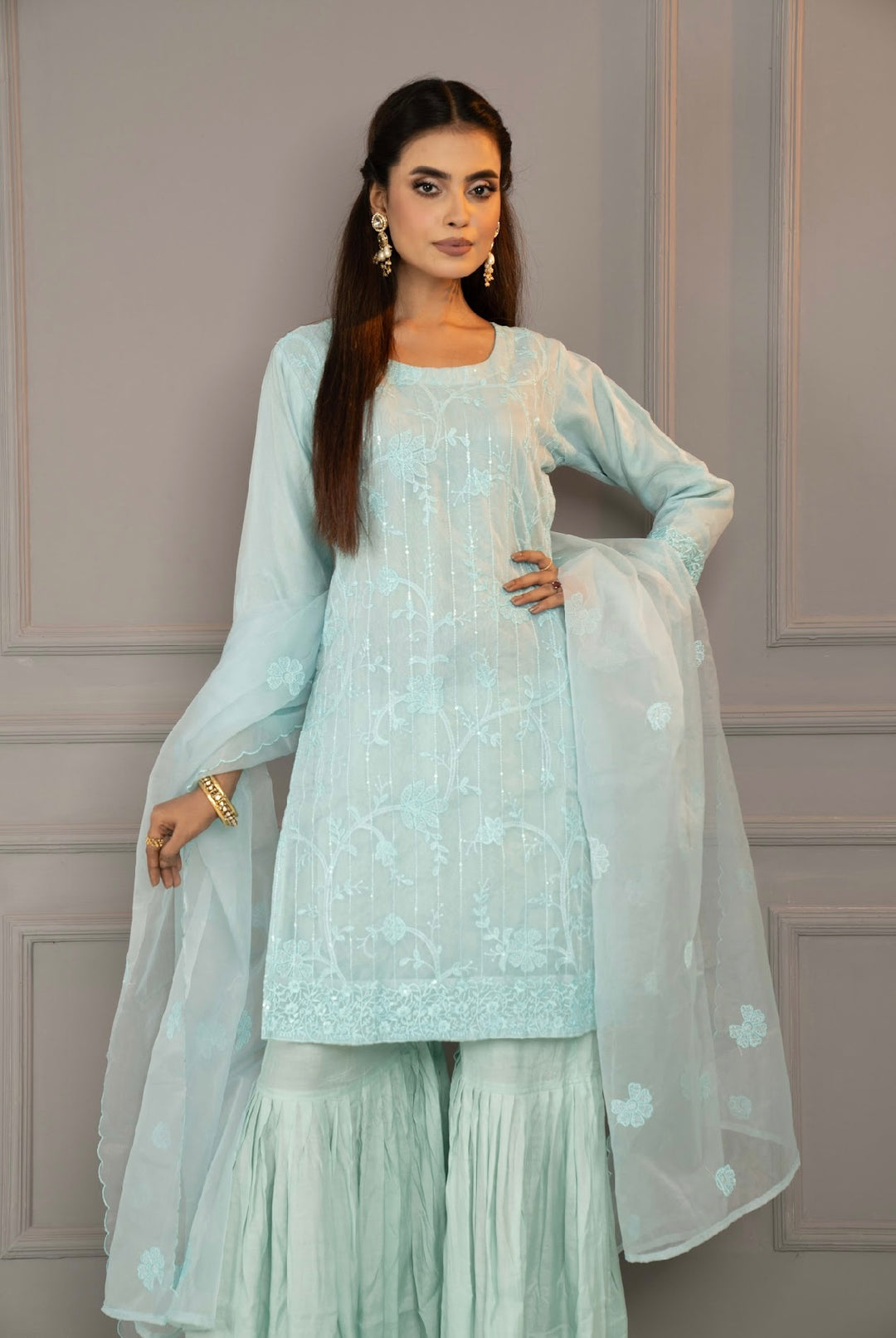 Sky Blue Salwar set