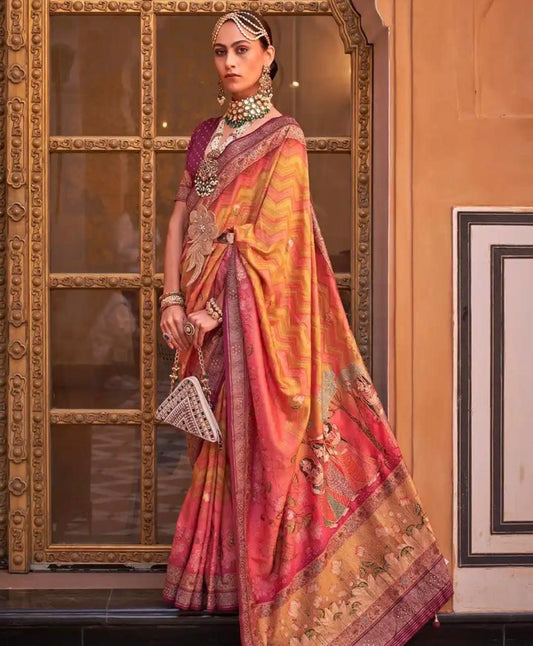 Yellow Patola Saree