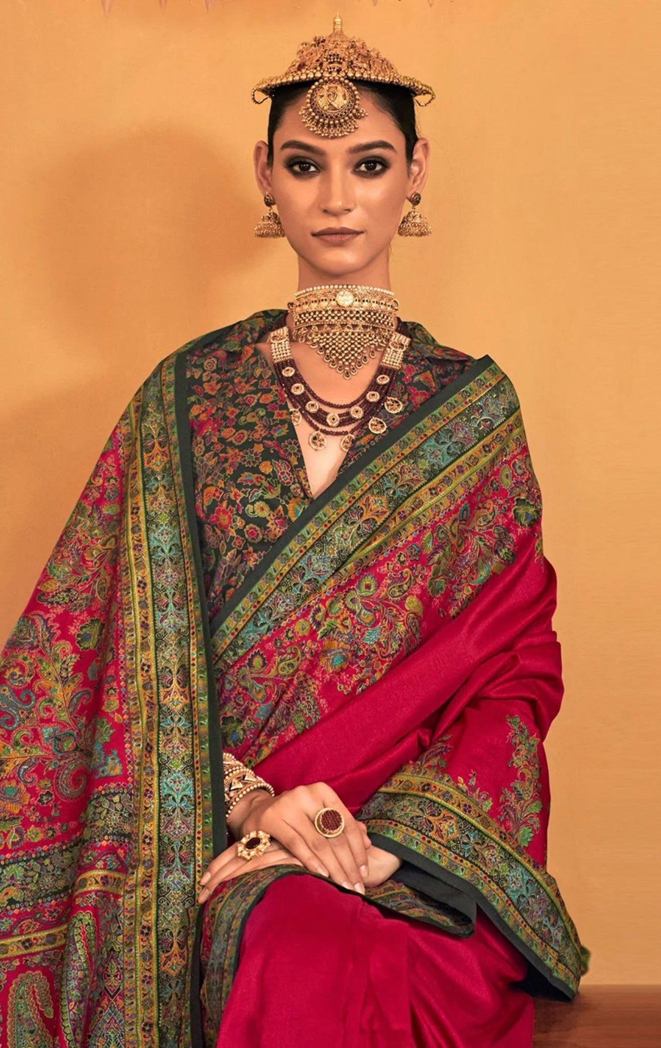 Rose Kani Silk Saree