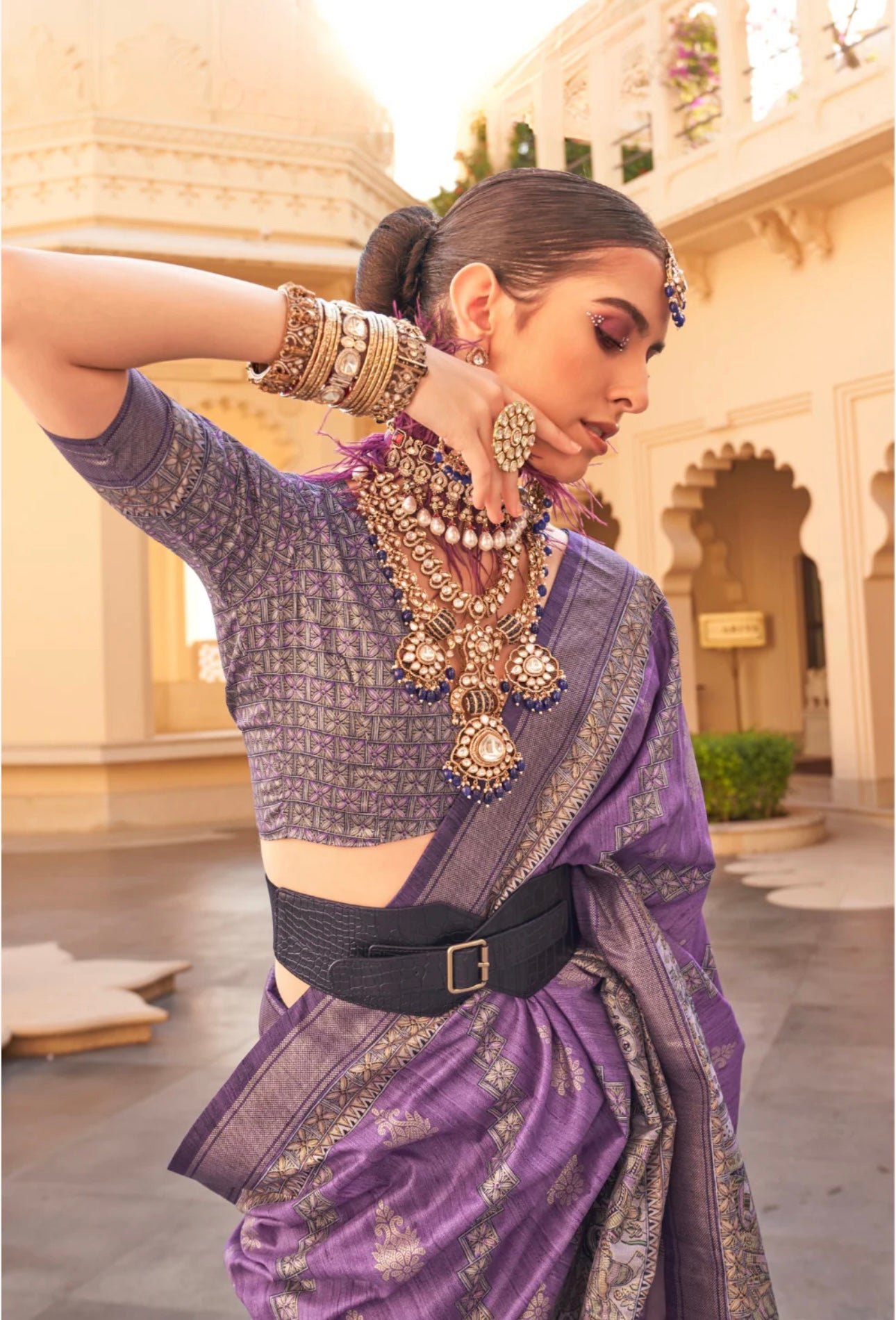 Purple Patola Saree
