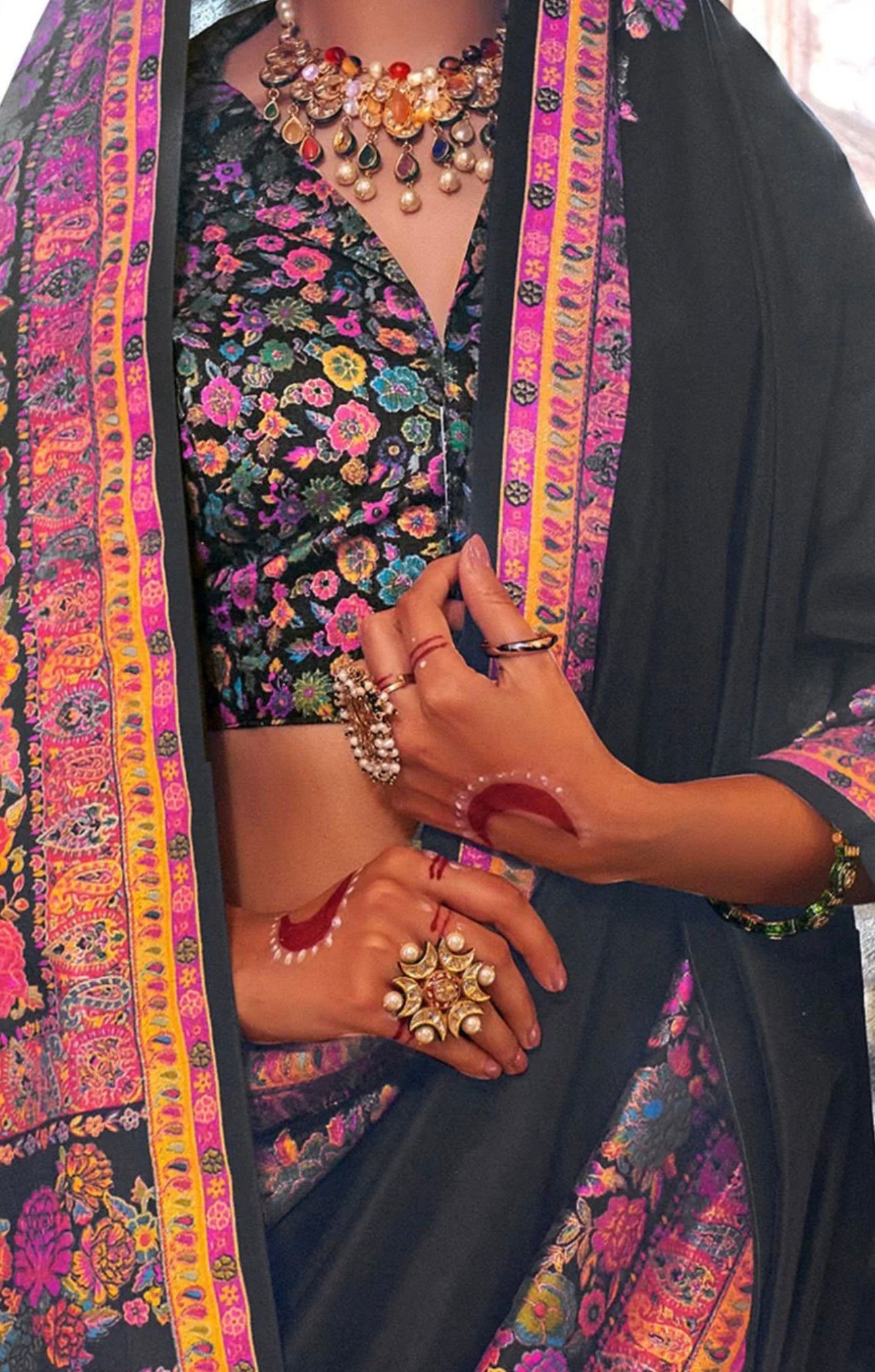 Black Patola Silk Saree