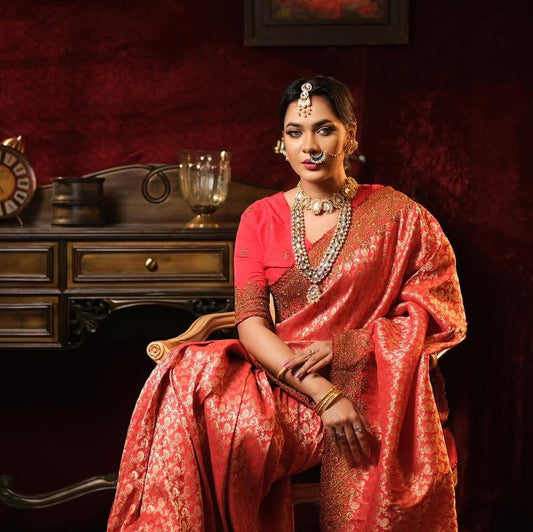 Red Bridal Kanchiwaram
