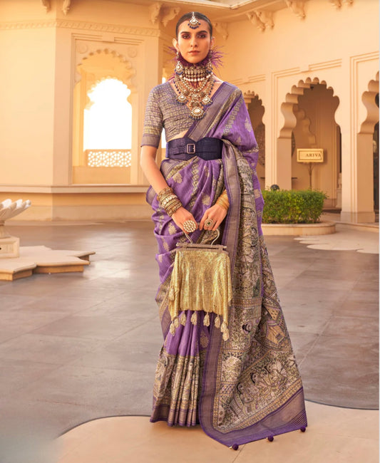 Purple Patola Saree