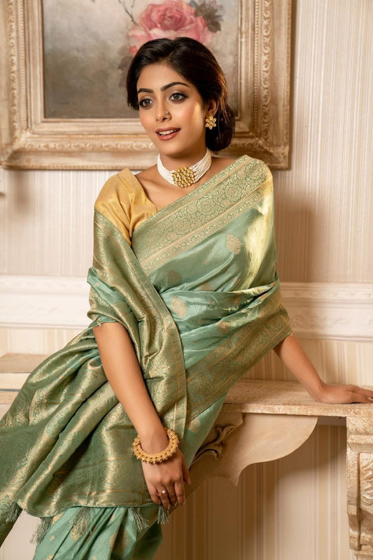Pistachio Saree