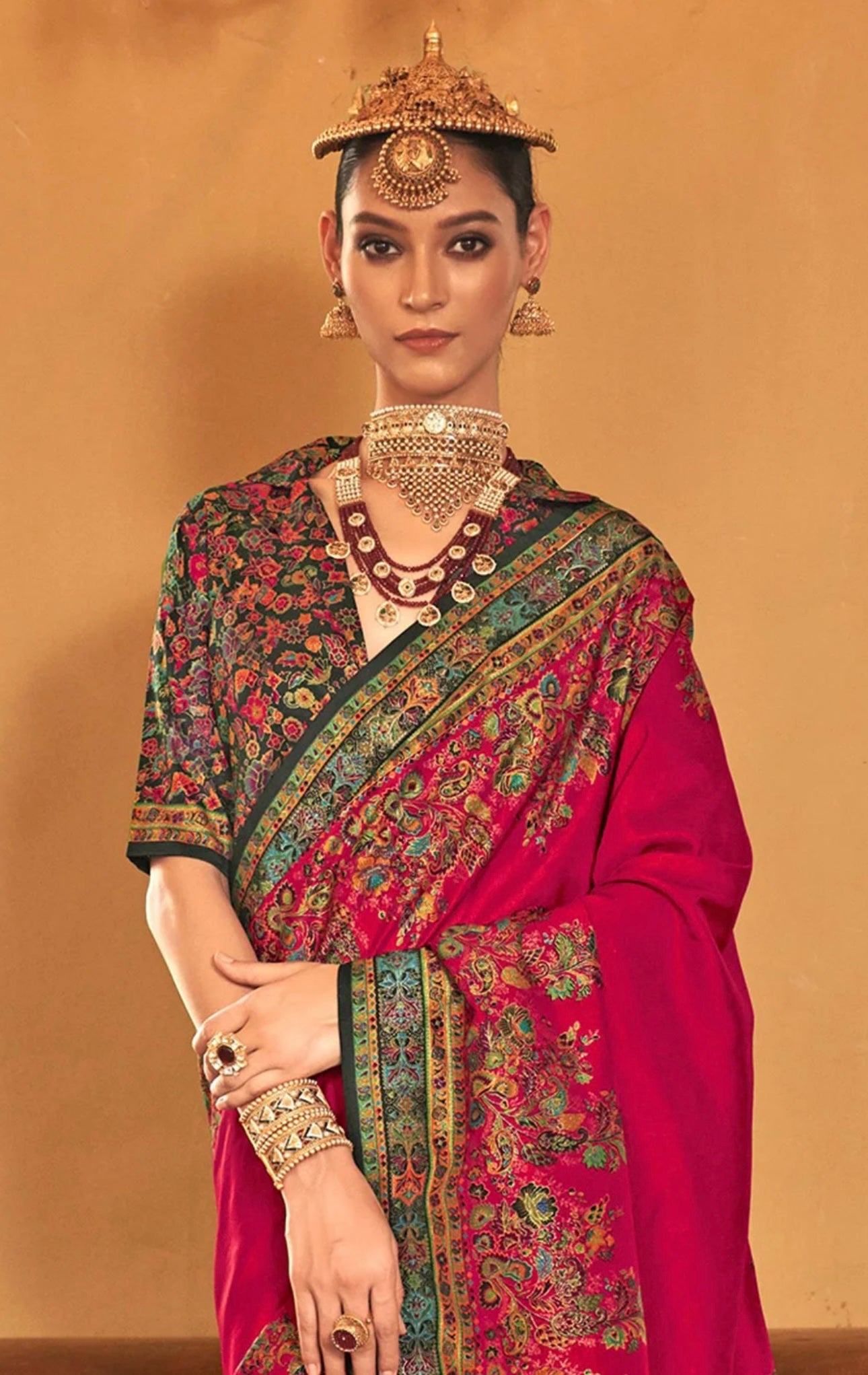 Rose Kani Silk Saree