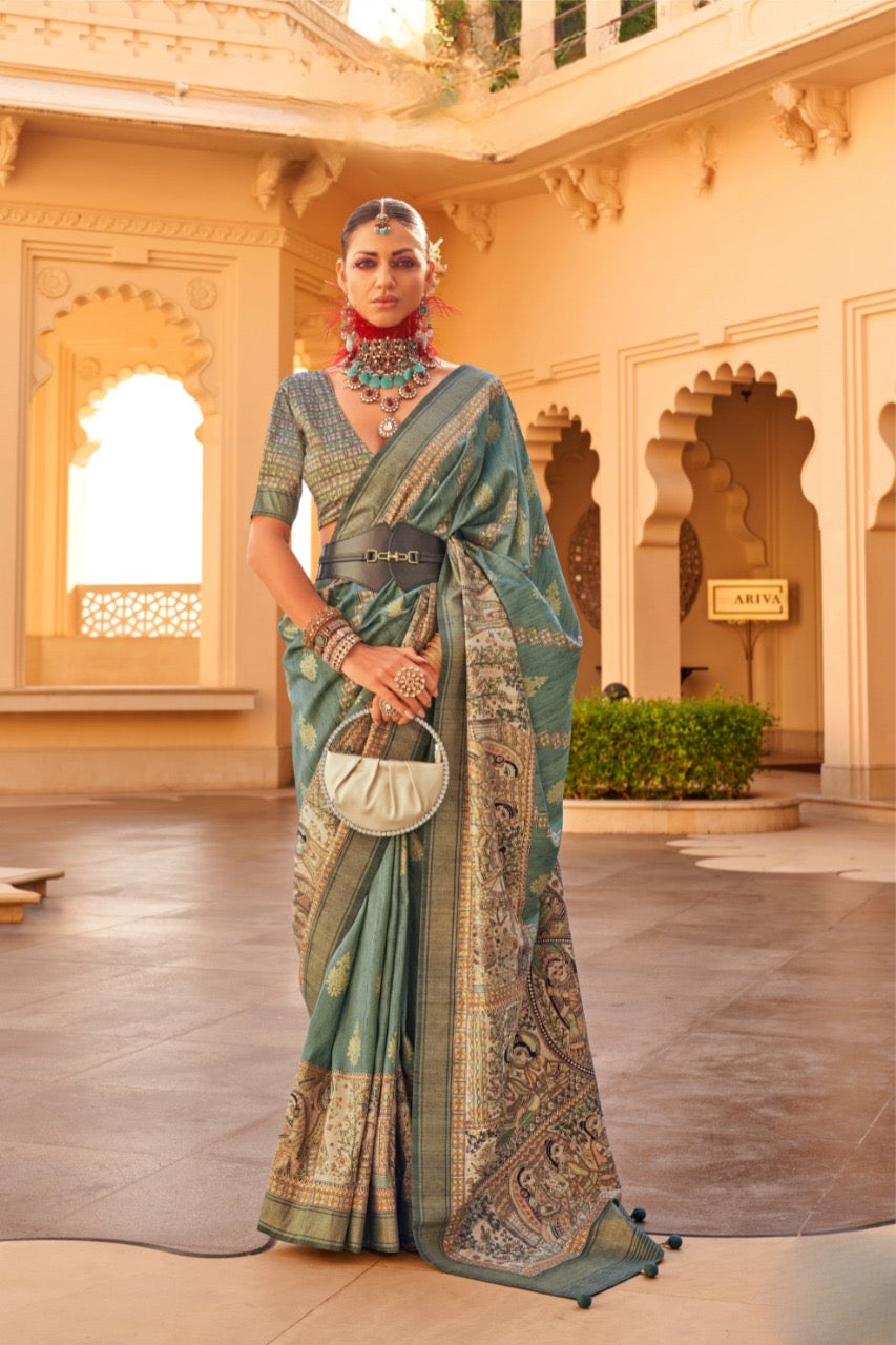Green Patola Saree