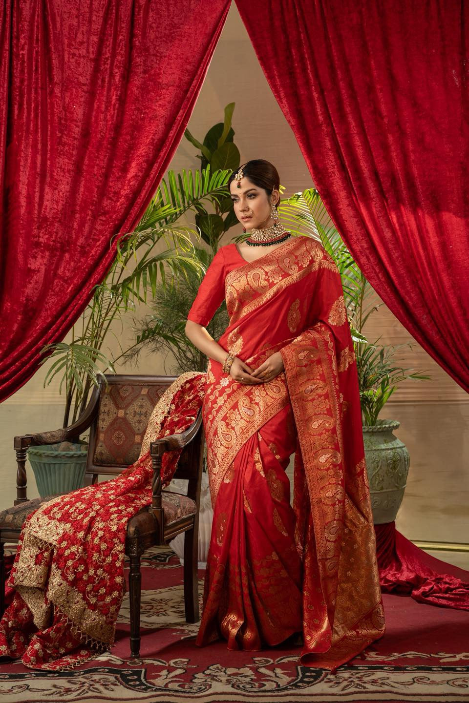Sindur Red Bridal Saree