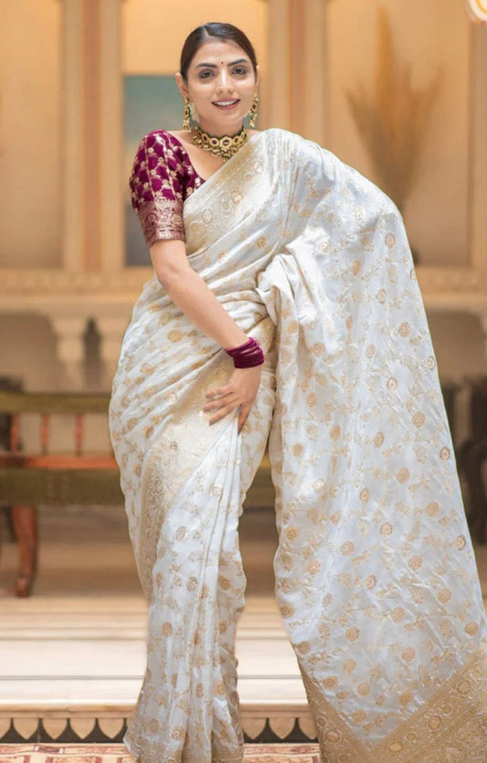 White Jal Kanjiwaram