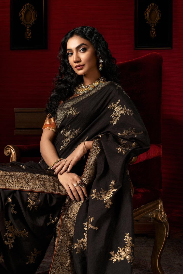 Brown Silk Saree