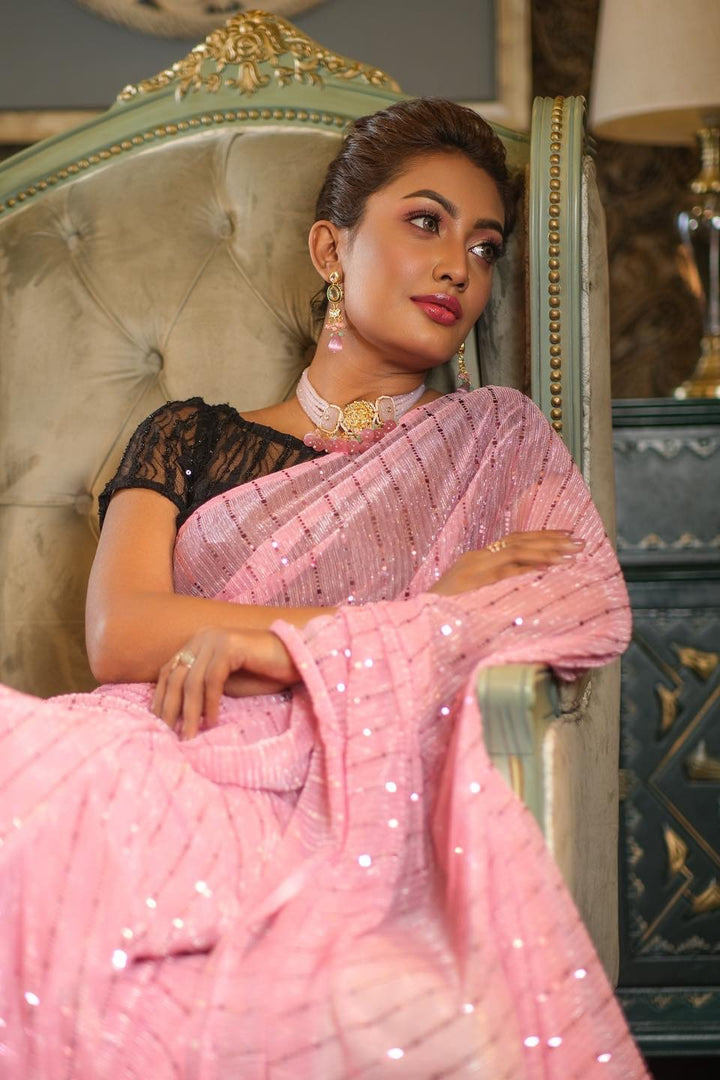 Baby Pink Saree