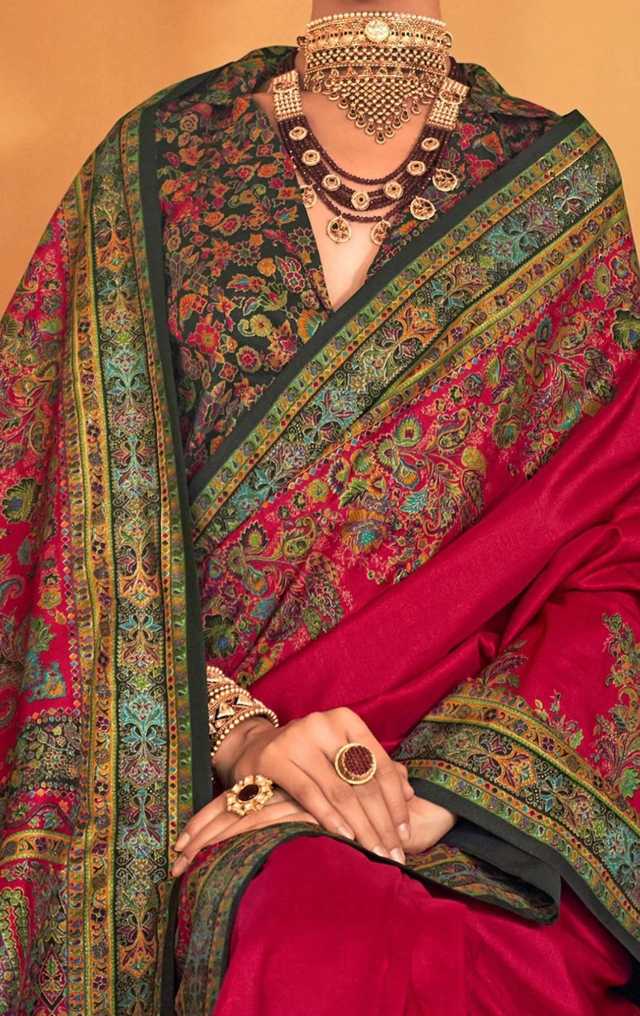 Rose Kani Silk Saree