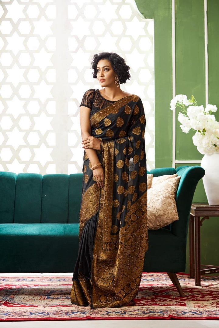 Black Boota Saree