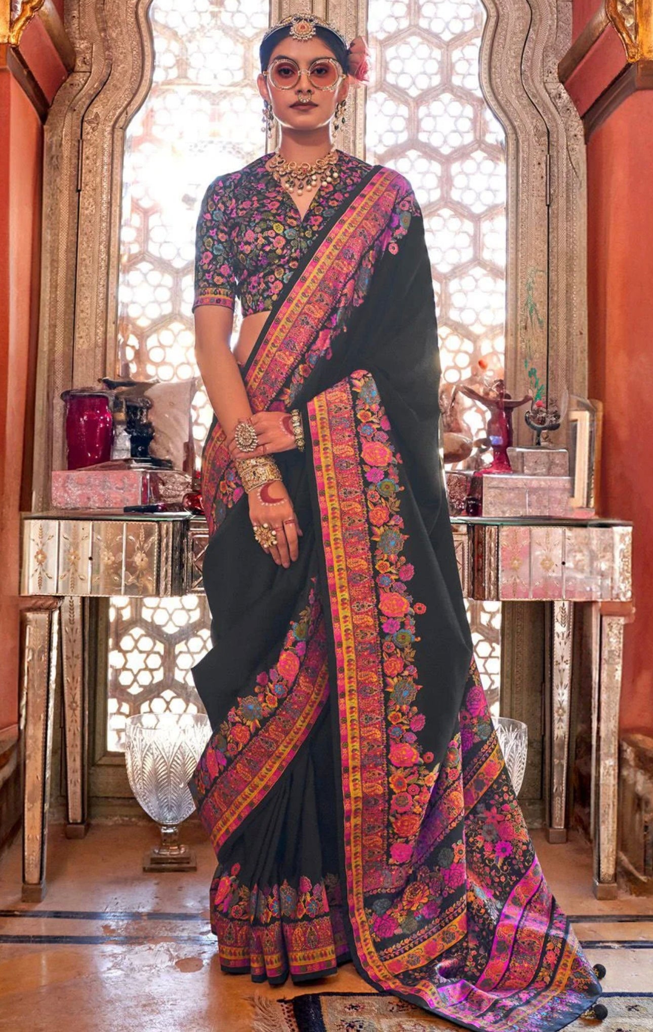 Black Patola Silk Saree