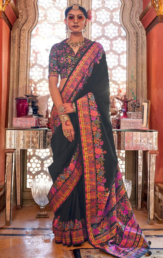 Black Patola Silk Saree