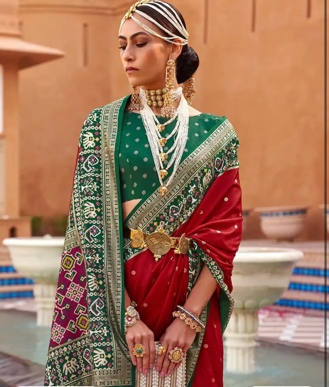 Sindur Red Patola Saree