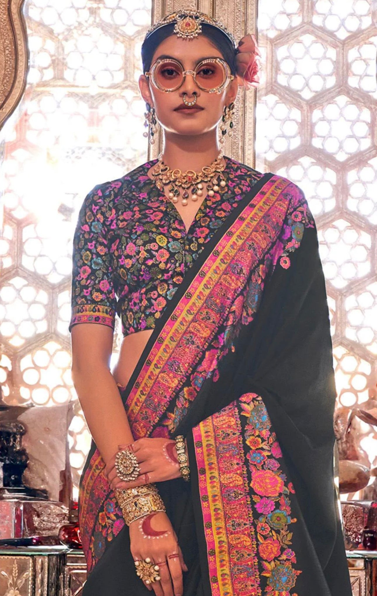 Black Patola Silk Saree