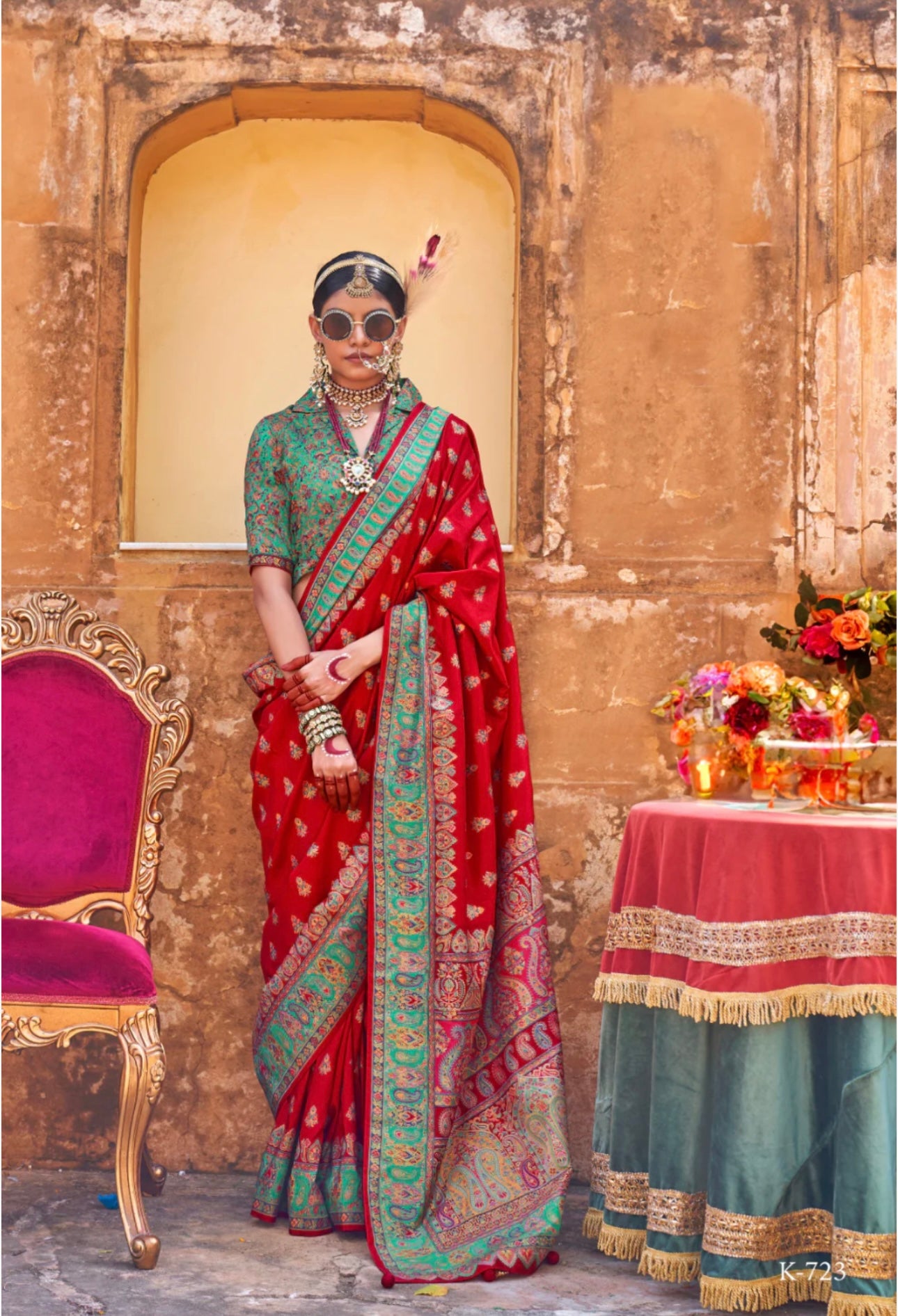 Red Bridal Saree