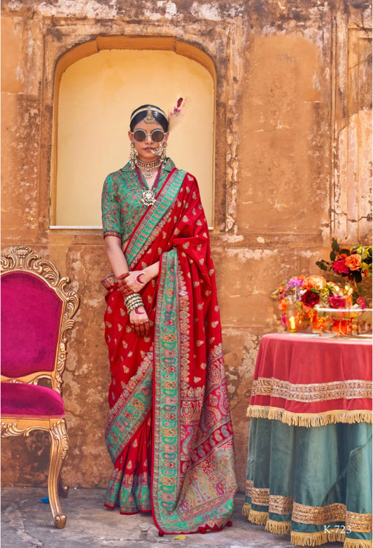 Red Bridal Saree
