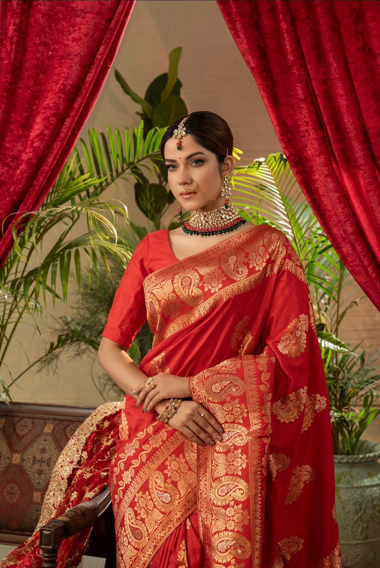 Sindur Red Bridal Saree