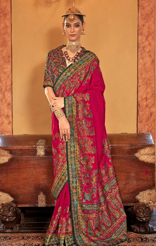 Rose Kani Silk Saree