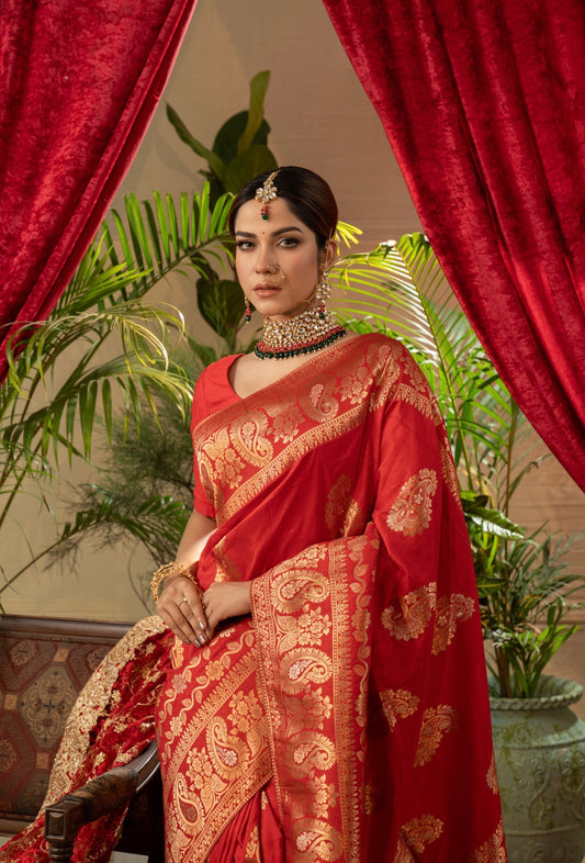 Sindur Red Bridal Saree
