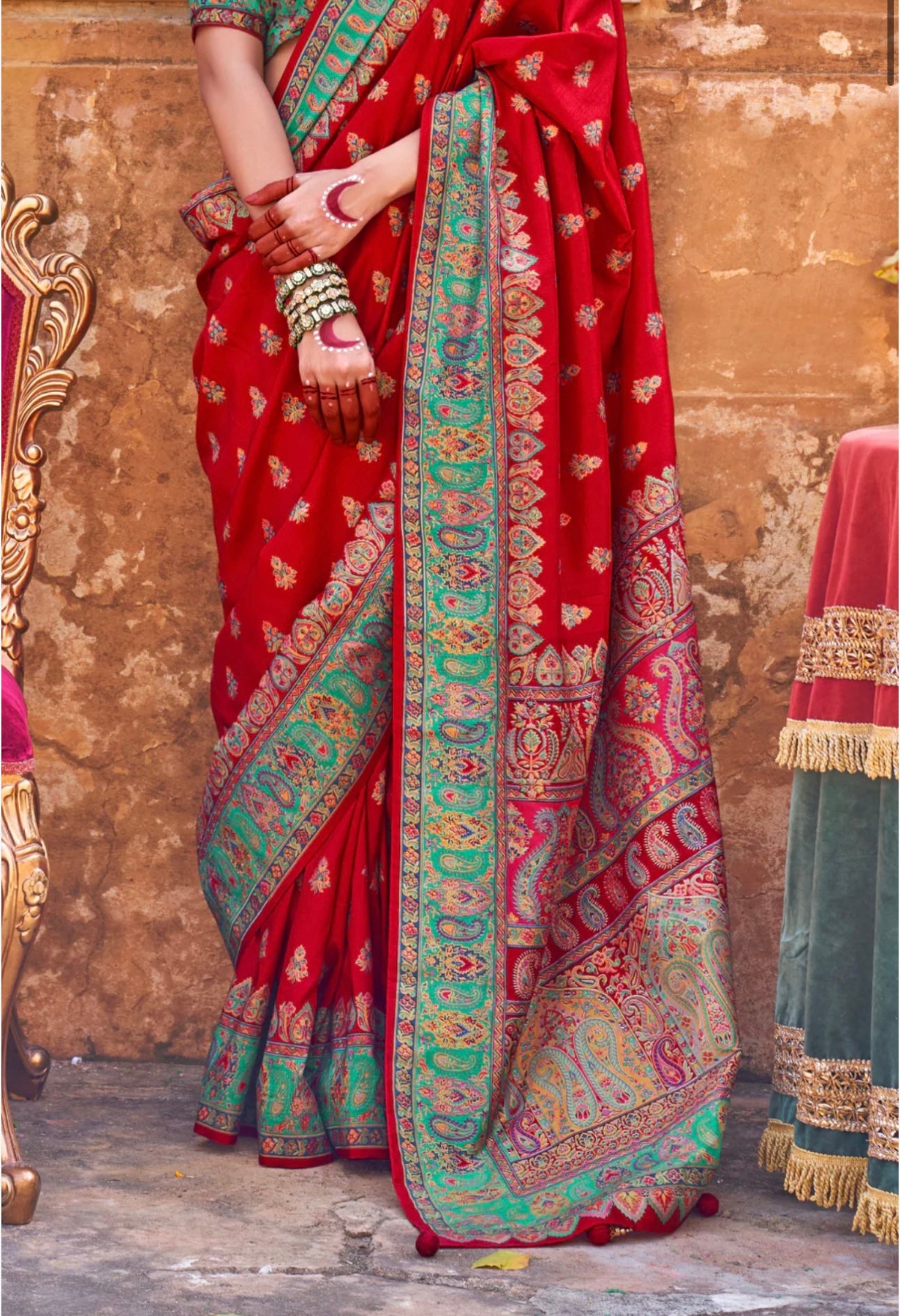 Red Bridal Saree