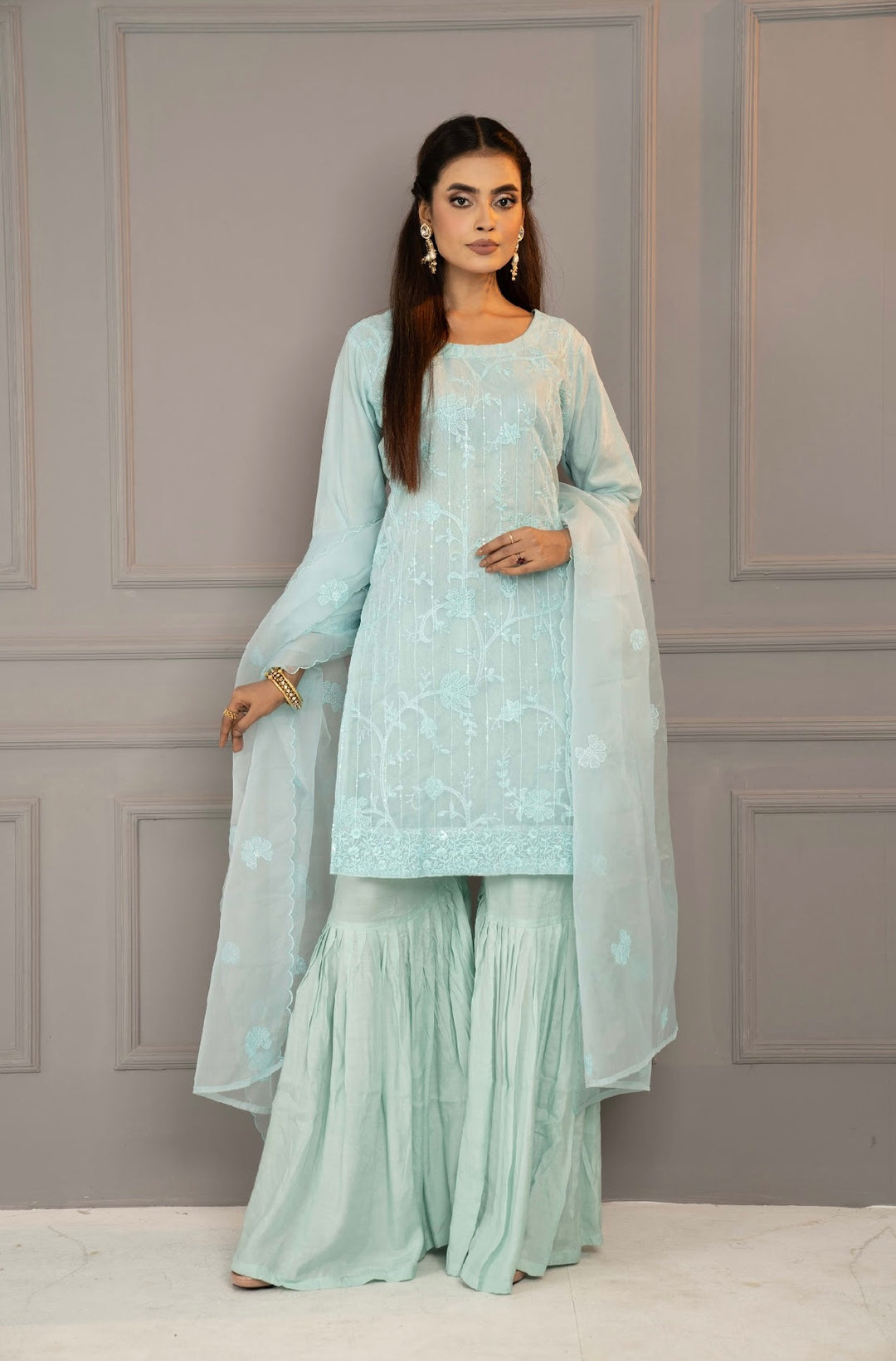 Sky Blue Salwar set