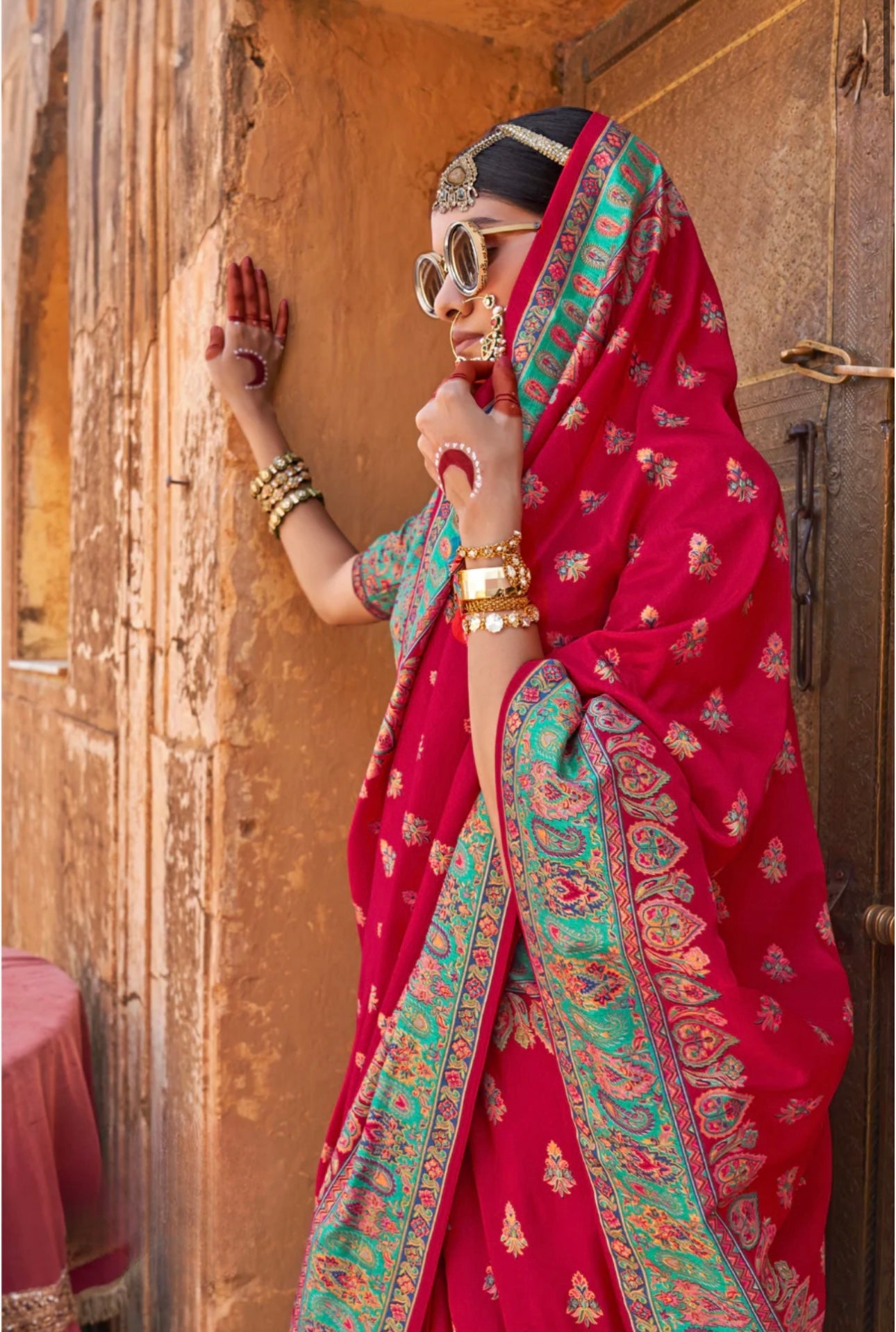 Red Bridal Saree