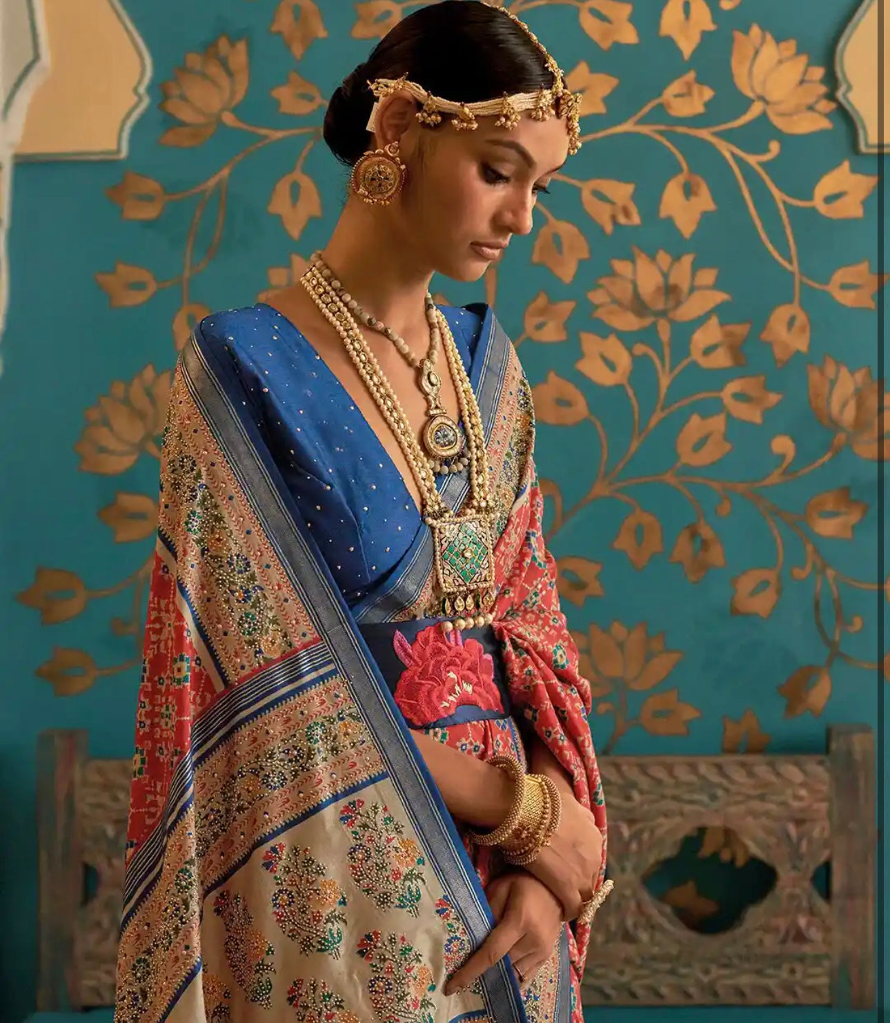 Orange Patola Saree