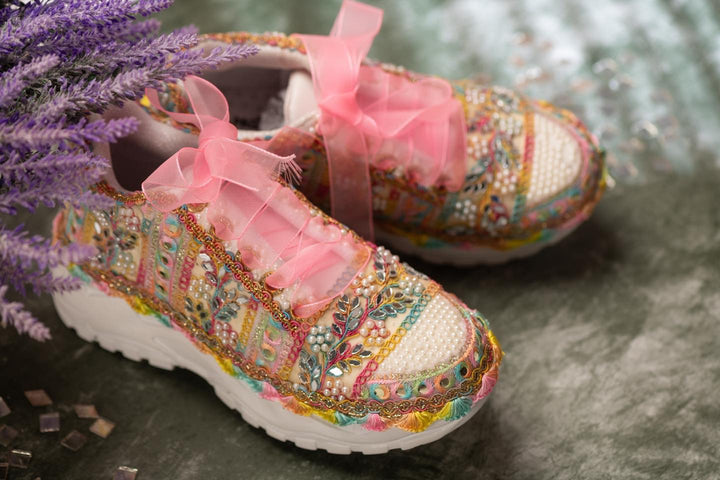 Floral sneakers