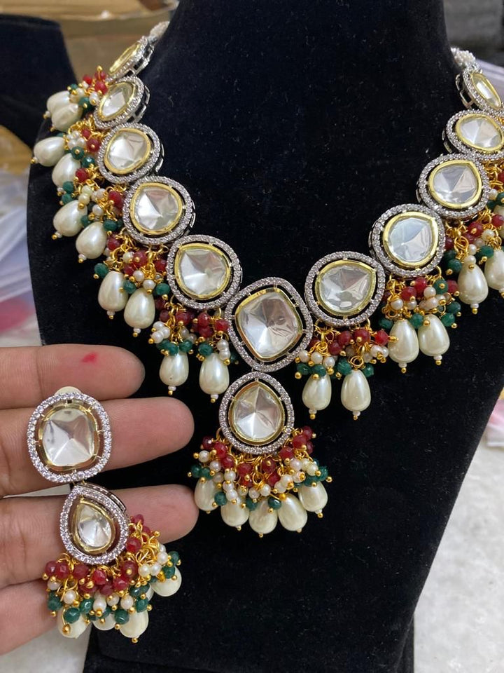 Multicolor Kundan Mala